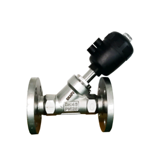 气动法兰角座阀J645F-25P 2000型